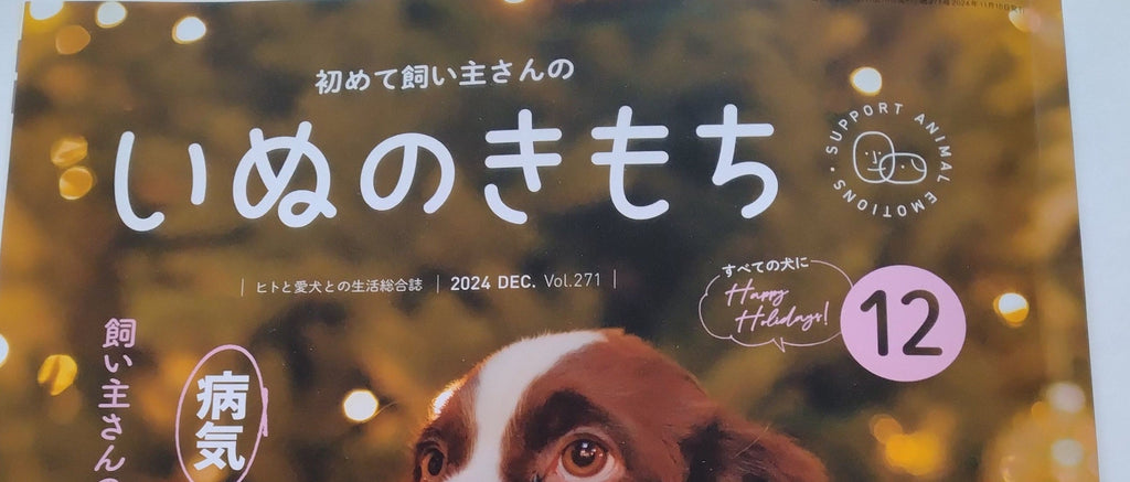 『いぬのきもち』12月号に掲載されました。